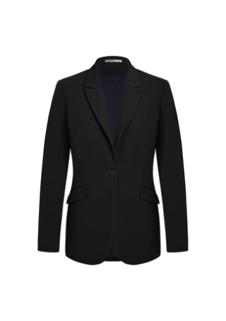 Women's Sienna One Button Jacket - Black:Black