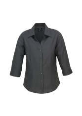 Women's Oasis 3/4 Sleeve Shirt - Charcoal 
